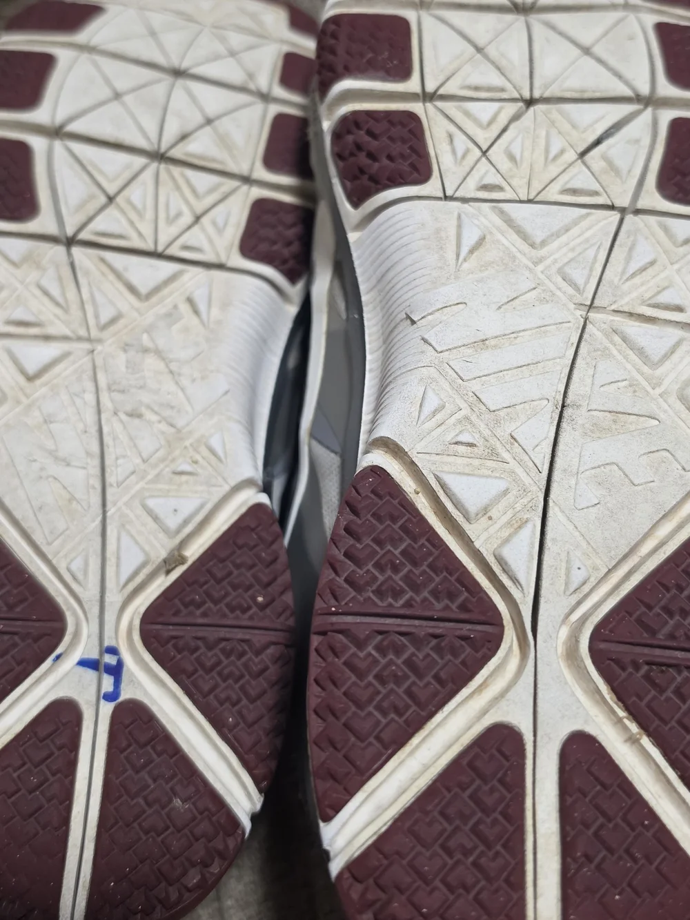 Nike Men’s Gray and Maroon Running Shoes